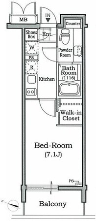 レジディア文京本駒込の物件間取画像
